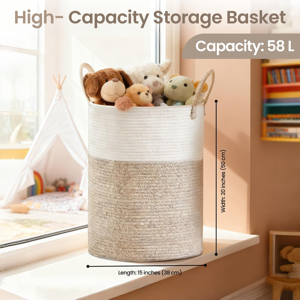 Pinbuton versatile storage for toys, blankets, and nurseries.