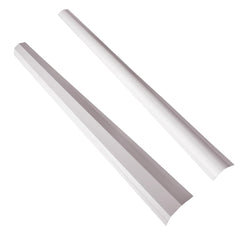 PINCH-NOT 90-degree front shield on a residential door protects tiny fingers from hinge pinches.