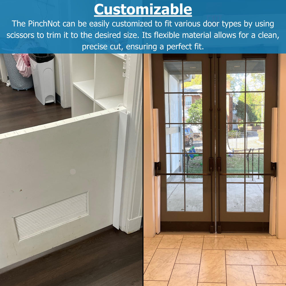 Clear design blends with most interiors while staying protective.