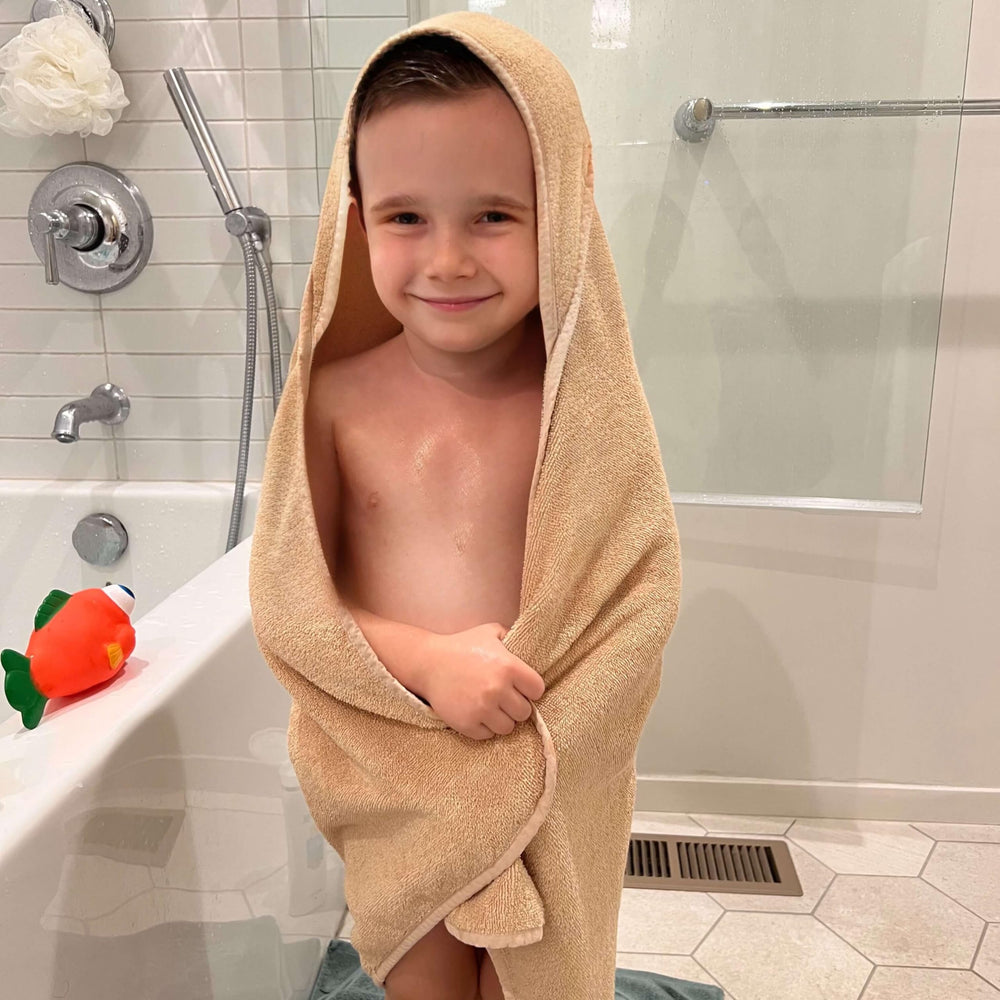 Pine & Palm Home Turkey-made towel features tidy stitching and durable construction.