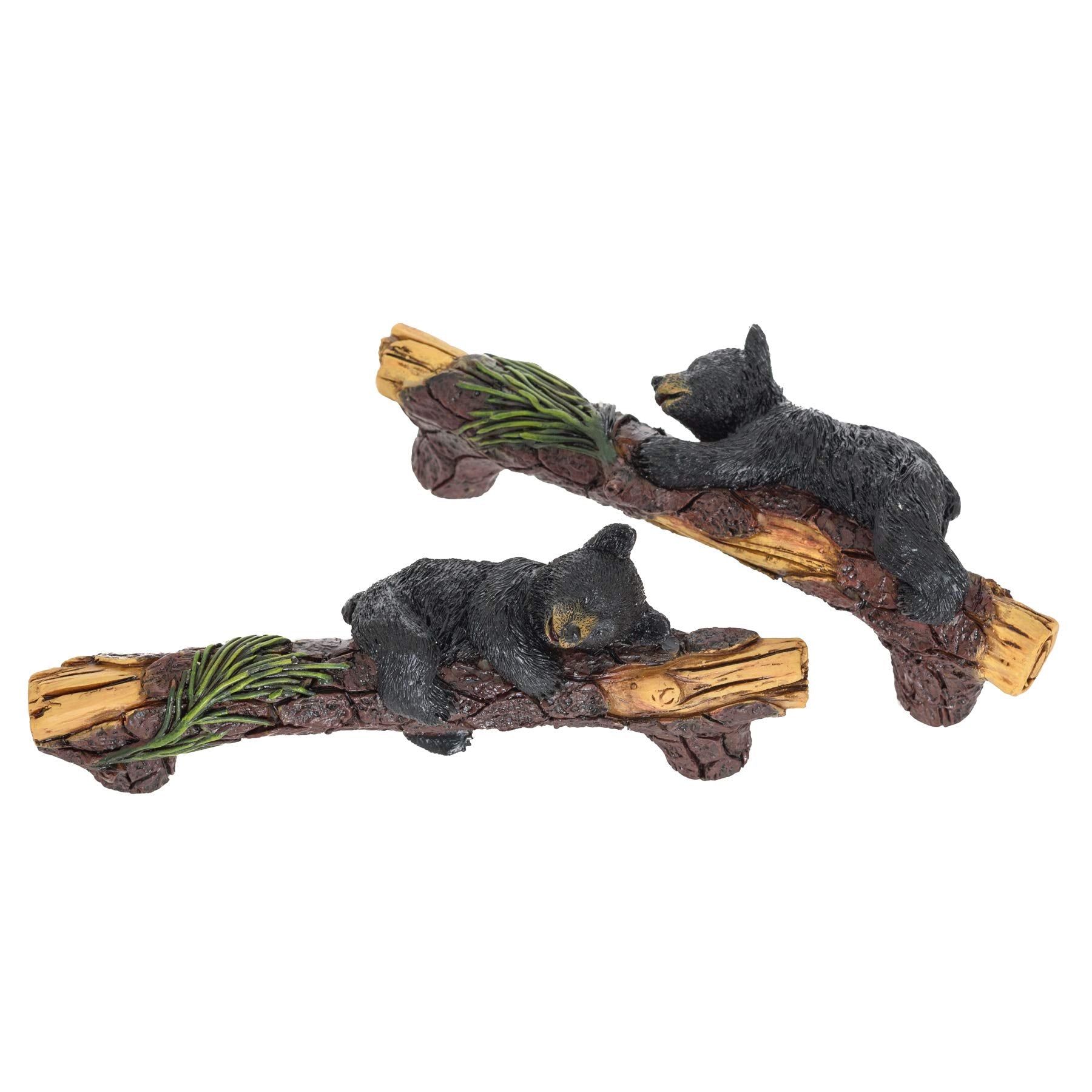 Pine Ridge Black Bear knobs close-up in matte black finish