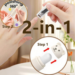 PINjiaju nail file set with 6 grinding heads for versatile family use
