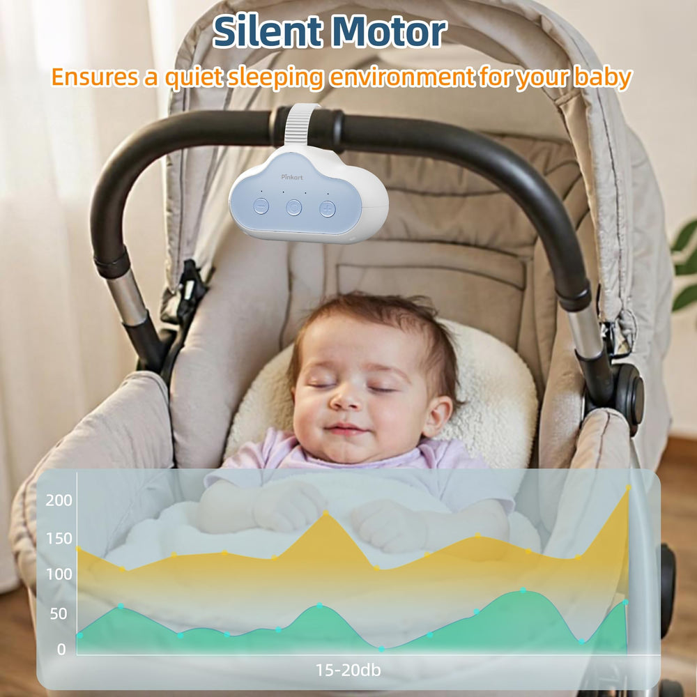 Pinkart 3-vibration-speeds provide customizable calming for newborns through toddlers.