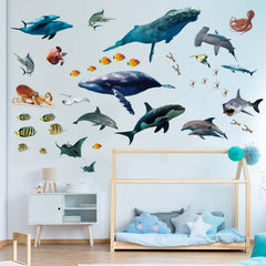 PinkEleph squid wall sticker enhances play areas with durable waterproof artwork