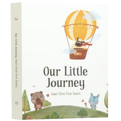 Pinkify It baby memory book cover with soft safari visuals for a timeless keepsake