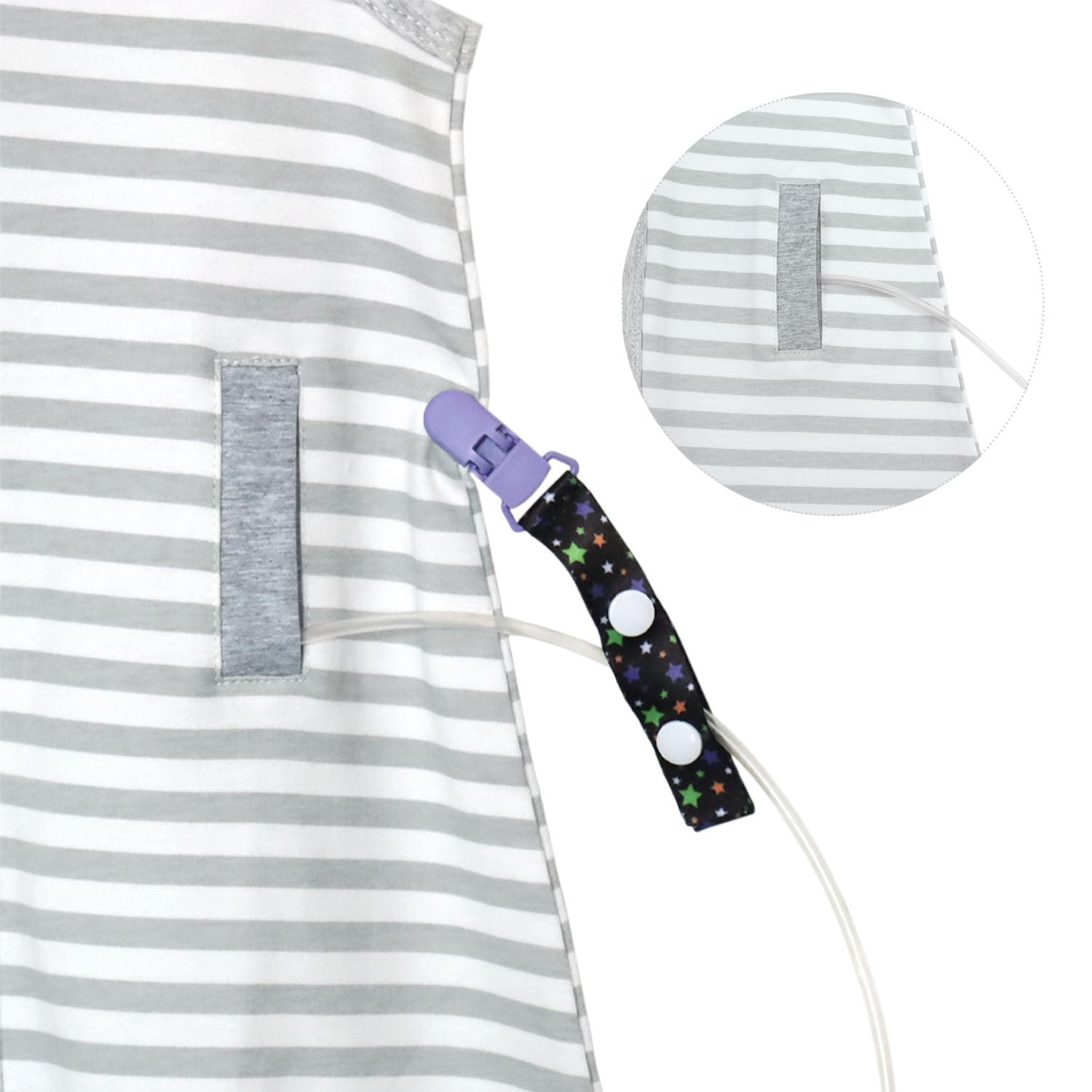 Pinklilycare 100% cotton sleepsack offers breathable baby comfort.
