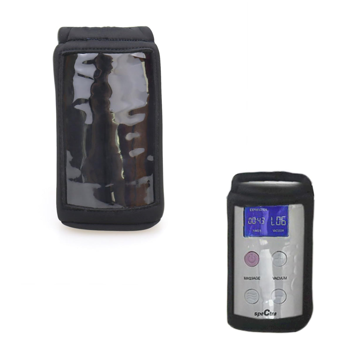 Pinklilycare Spectra 9 Plus belt clip with window view screen at a glance