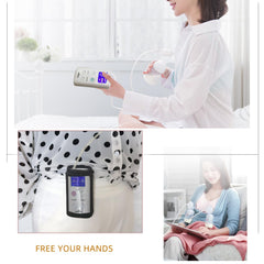Pinklilycare Spectra 9 Plus hands-free breastfeeding setup with secure clip