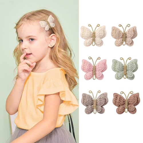 Pinkoriart butterfly clip close-up with non-slip grip, secure during active play.