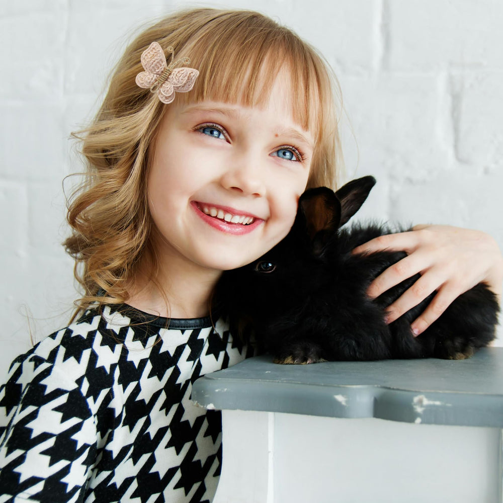Pinkoriart butterfly clip shows durable materials for busy toddlers' playtime.