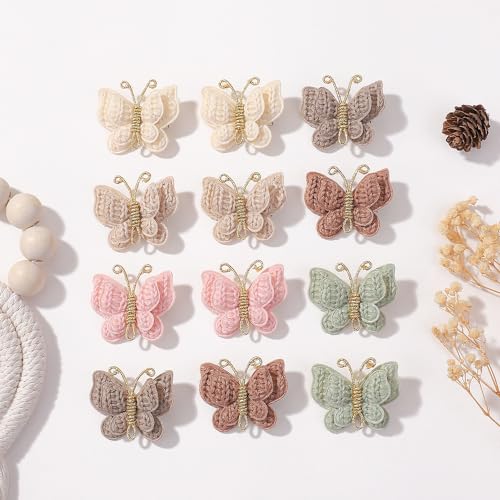 Pinkoriart butterfly clip multi-color pack offers versatile hues for everyday outfits.