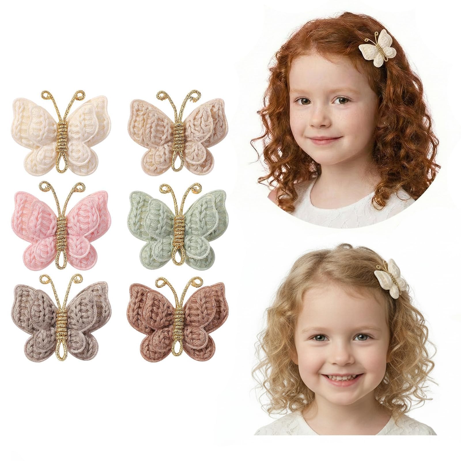 Pinkoriart butterfly clip features secure alligator clips for reliable daily wear.