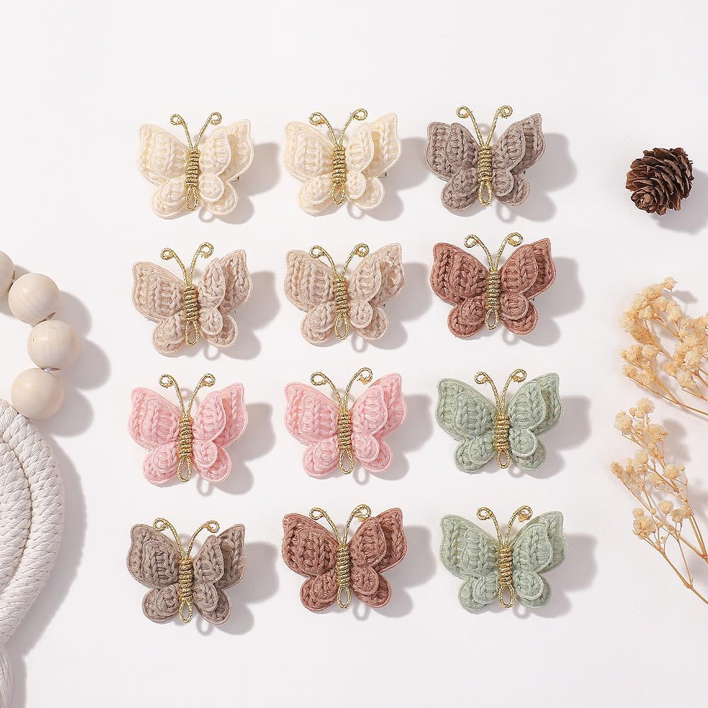 Pinkoriart handmade butterfly clip with detailed craftsmanship and durable crocodile clip.
