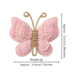 Pinkoriart toddler butterfly clip demonstrated on fine hair for easy styling.
