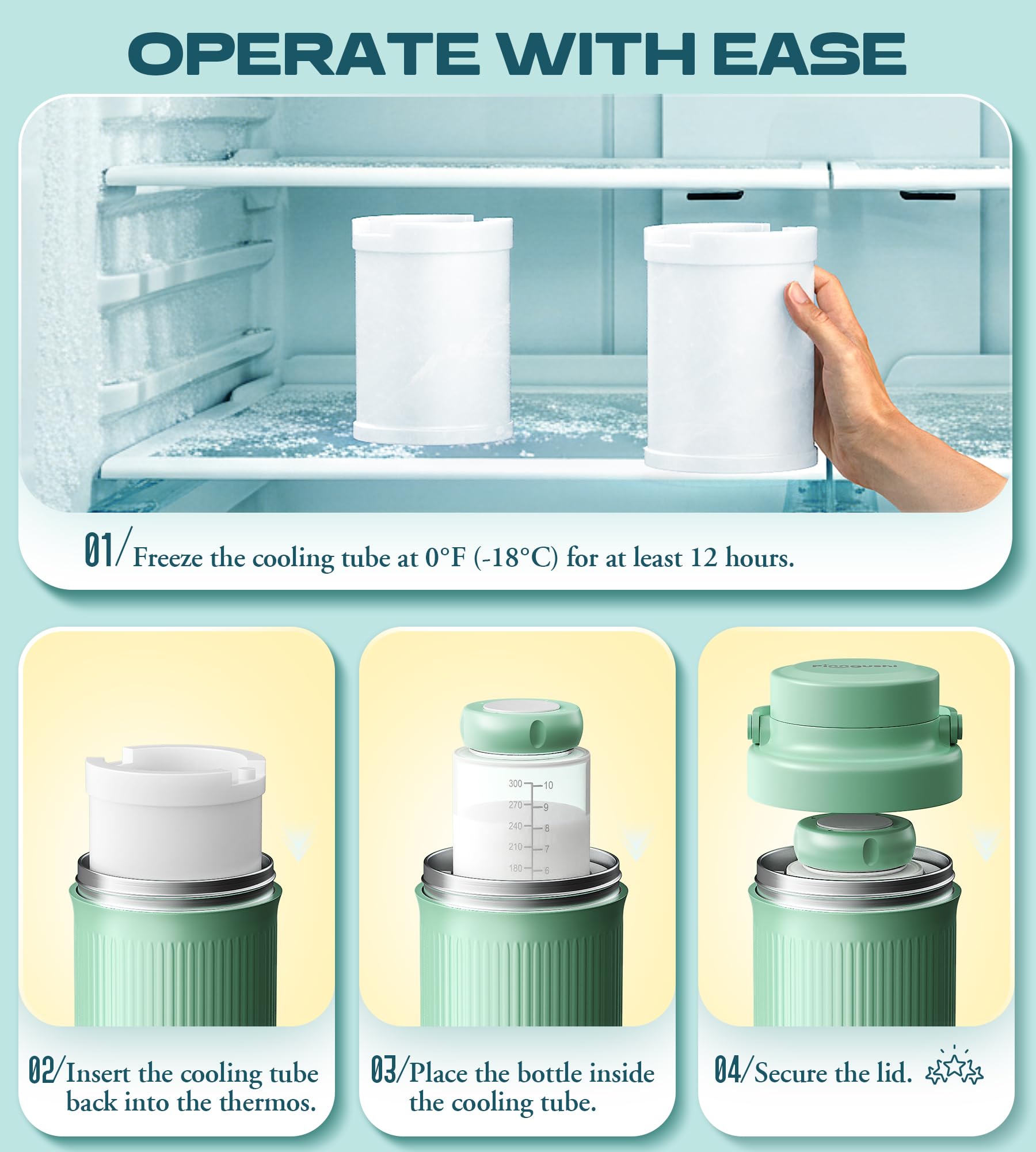 PINNGUSHI BPA-free-materials ensure safe materials for baby milk