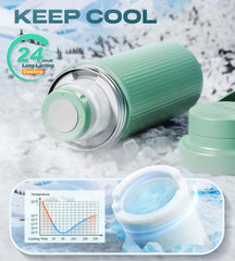 PINNGUSHI cooler two-bottles-setup demonstrates ready-to-use feeding on the go
