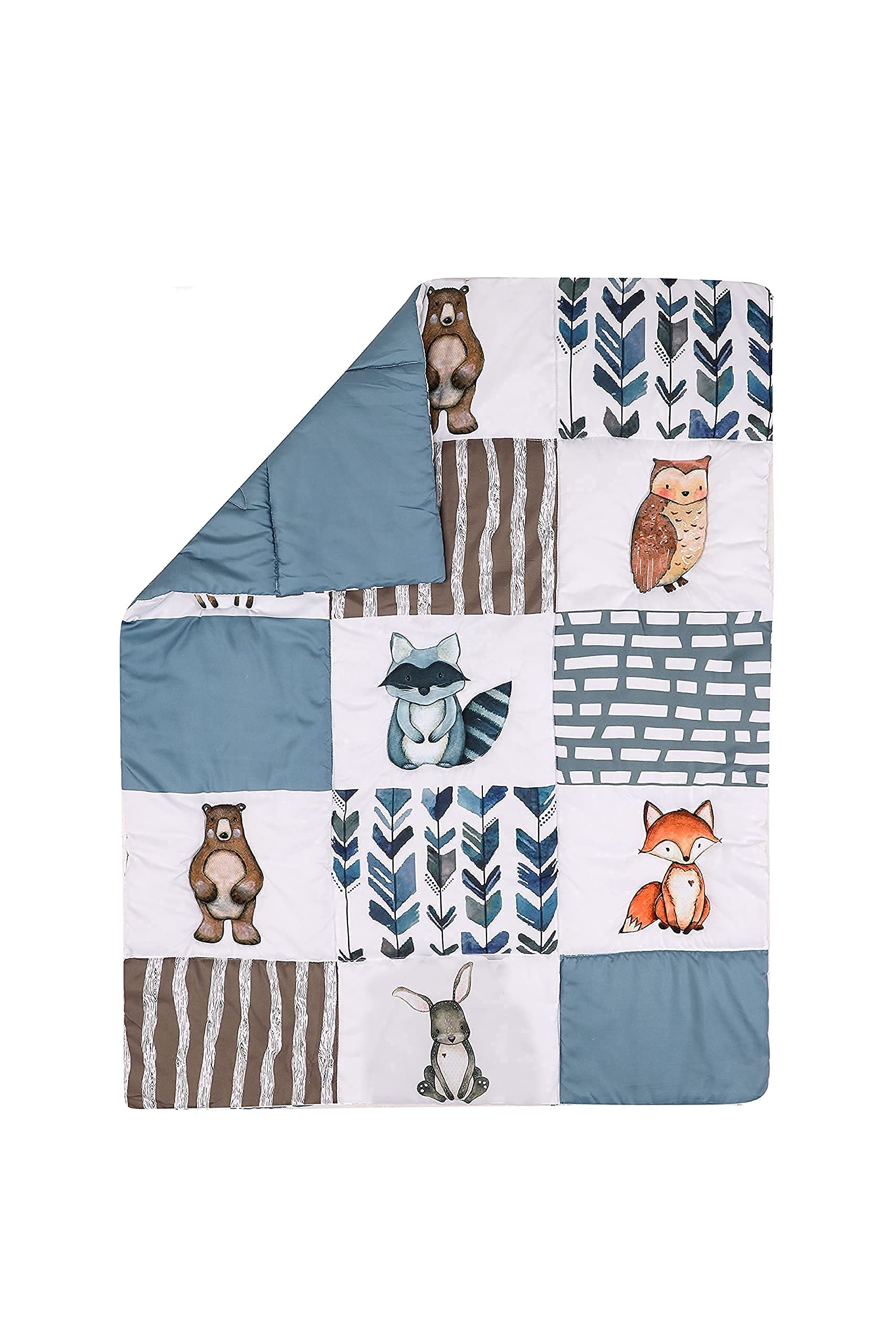 PINNKKU crib skirt 28x52 provides clean lines and hides under-crib storage