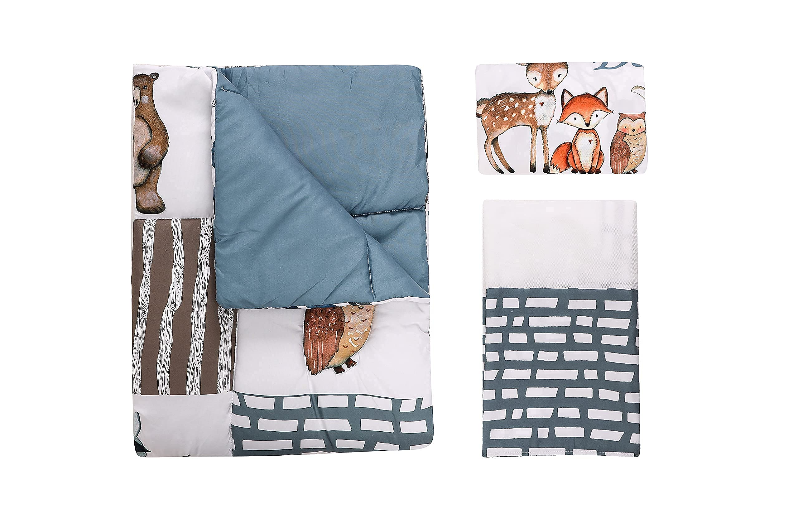 PINNKKU folded crib bedding set ready for gifting at baby showers