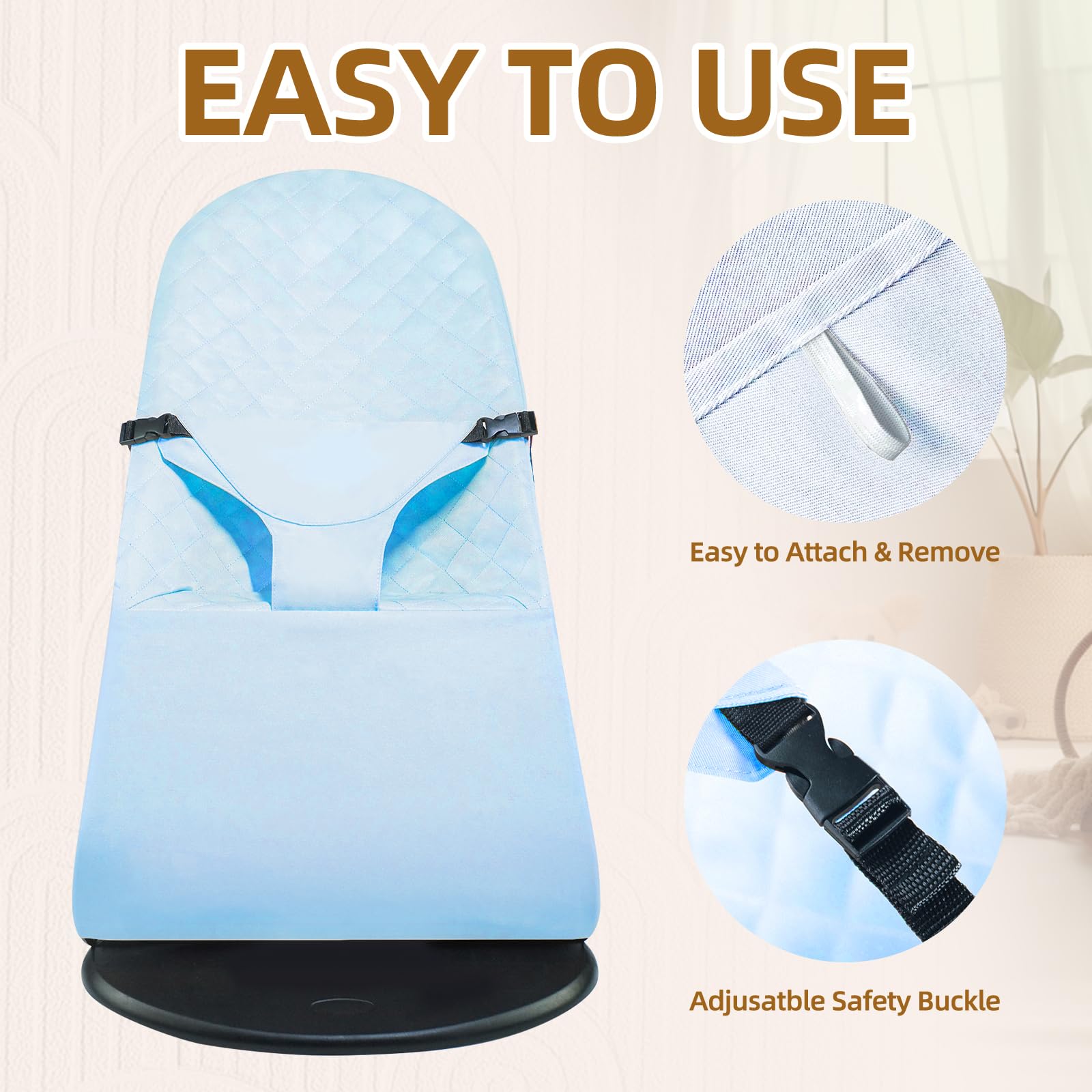 Pinseln soft breathable fabric enhances baby comfort during naps.