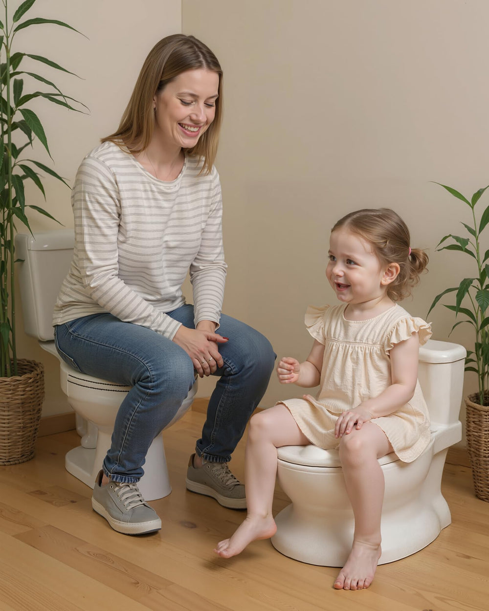 PipNest potty time interaction button engages toddlers during training