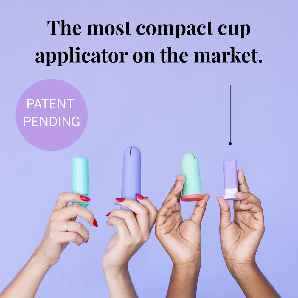Pixie Cup applicator fits most cups for versatile use.