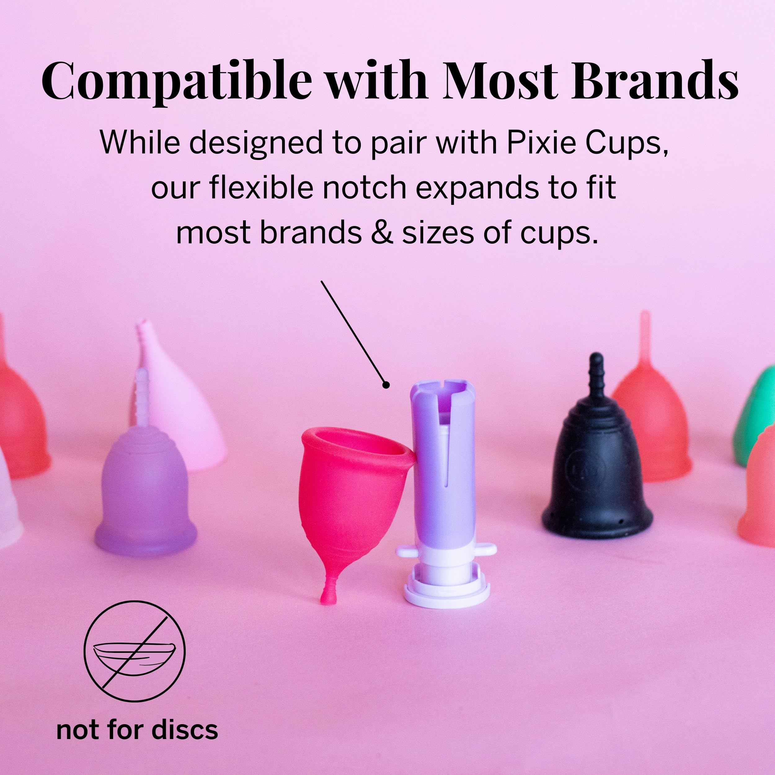 Pixie Cup applicator uses safe materials for hygienic prep.