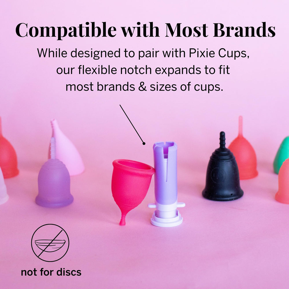 Pixie Cup applicator uses safe materials for hygienic prep.