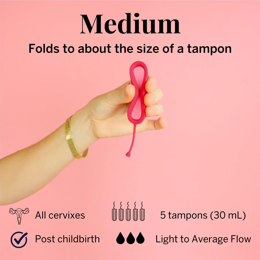 Pixie Cup oblong shape designed to fit your anatomy.