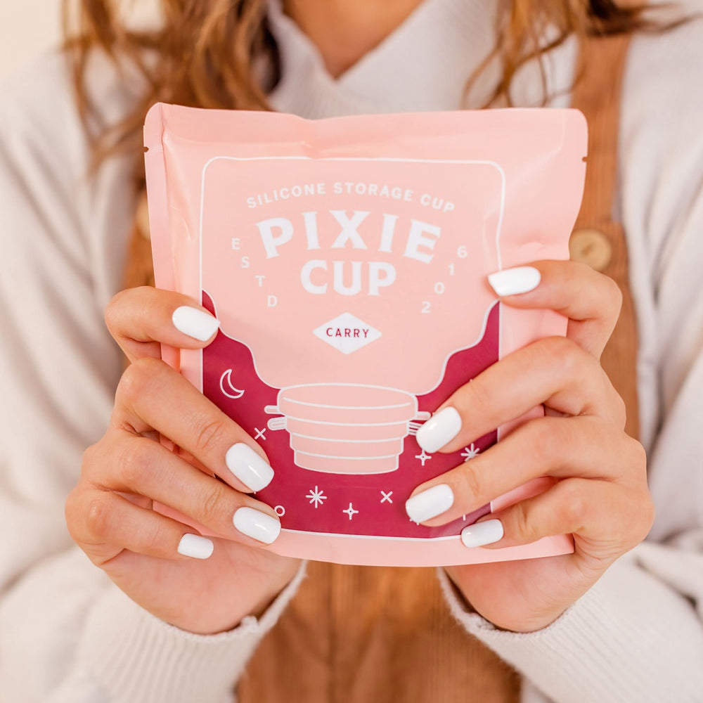 Pixie Cup donation program communicates social impact.