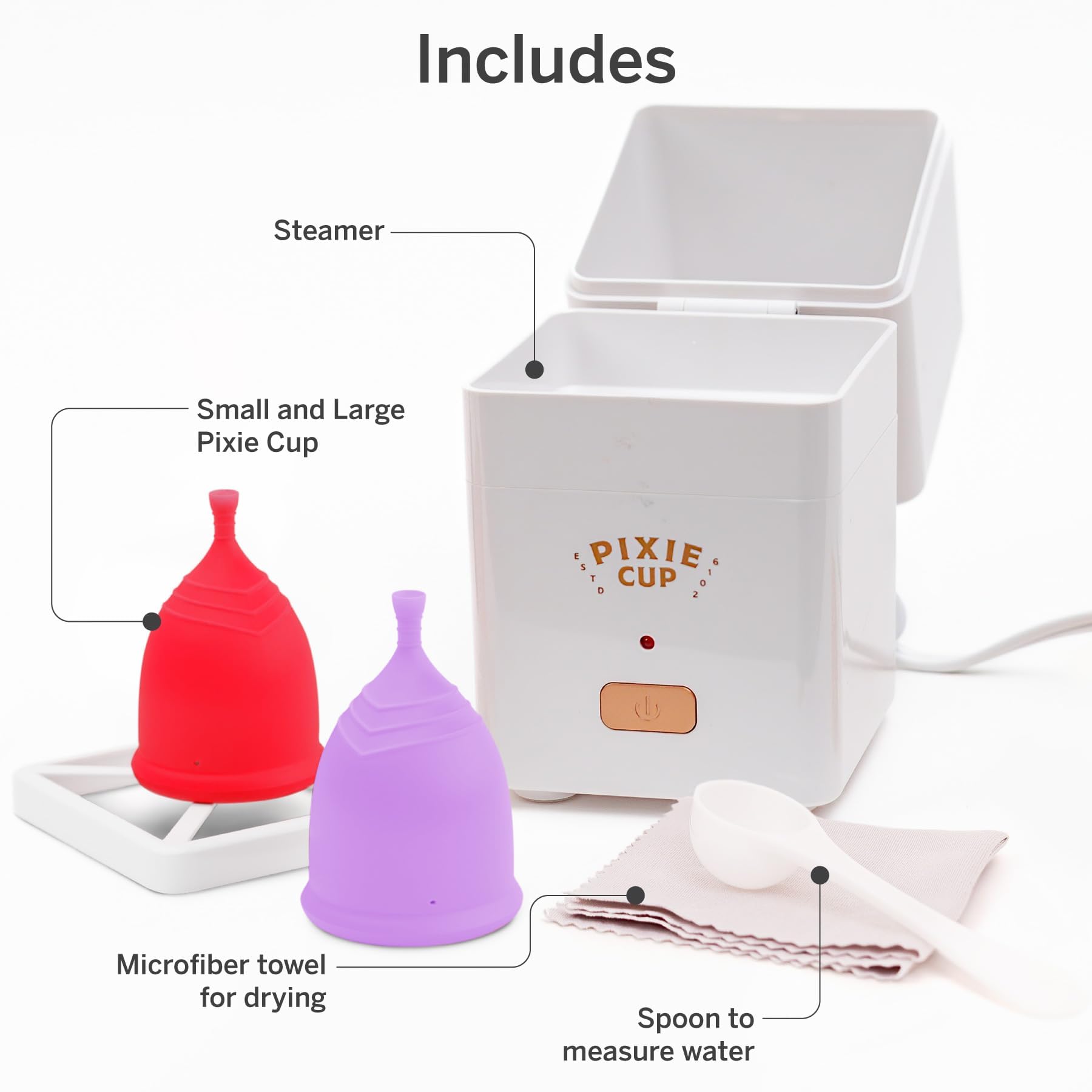 Pixie Cup in-use silicone cup for comfortable wear.