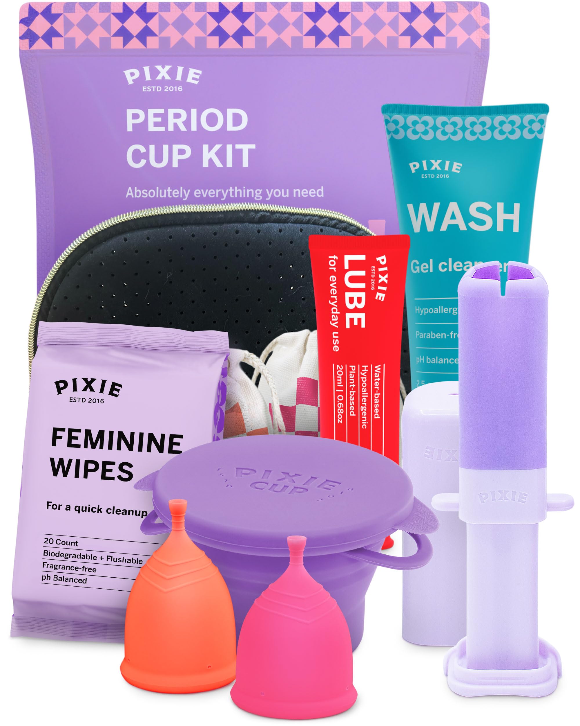 Pixie Cup kit all-inclusive: a complete period care starter for comfort.