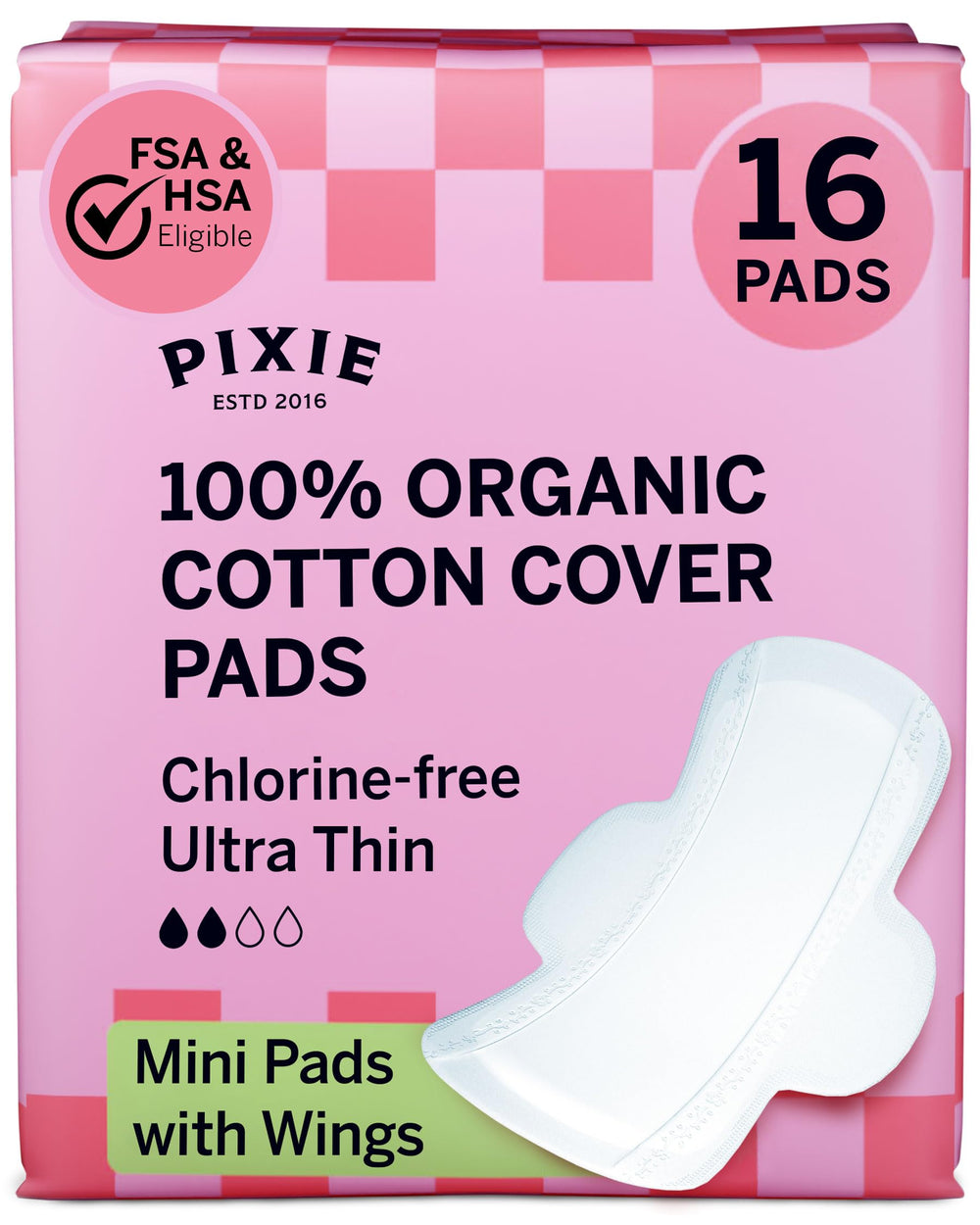 Pixie Cup organic cotton cover close-up shows soft, breathable material for gentle protection.