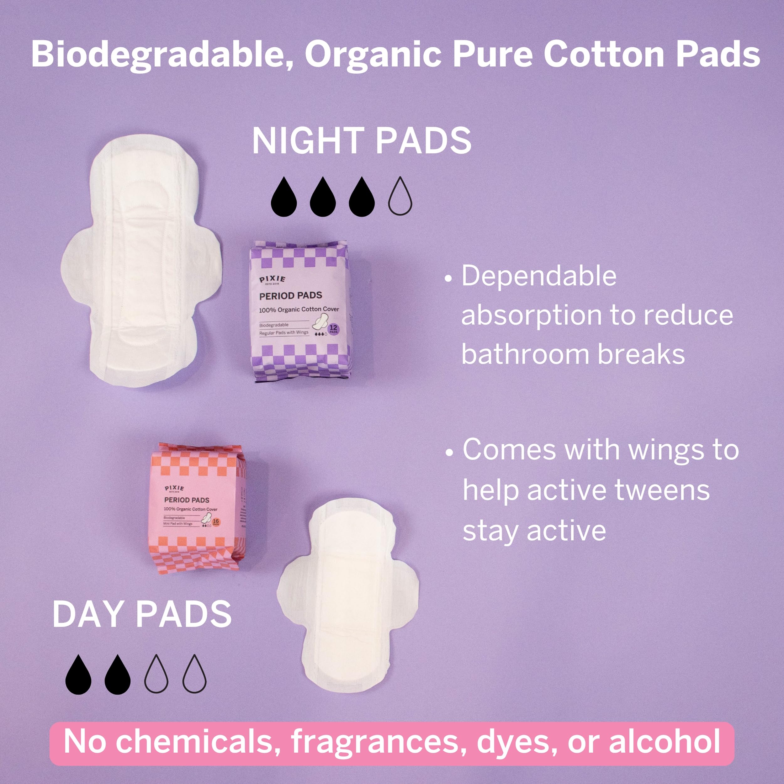 Pixie Cup organic cotton cover image showcases natural, breathable material