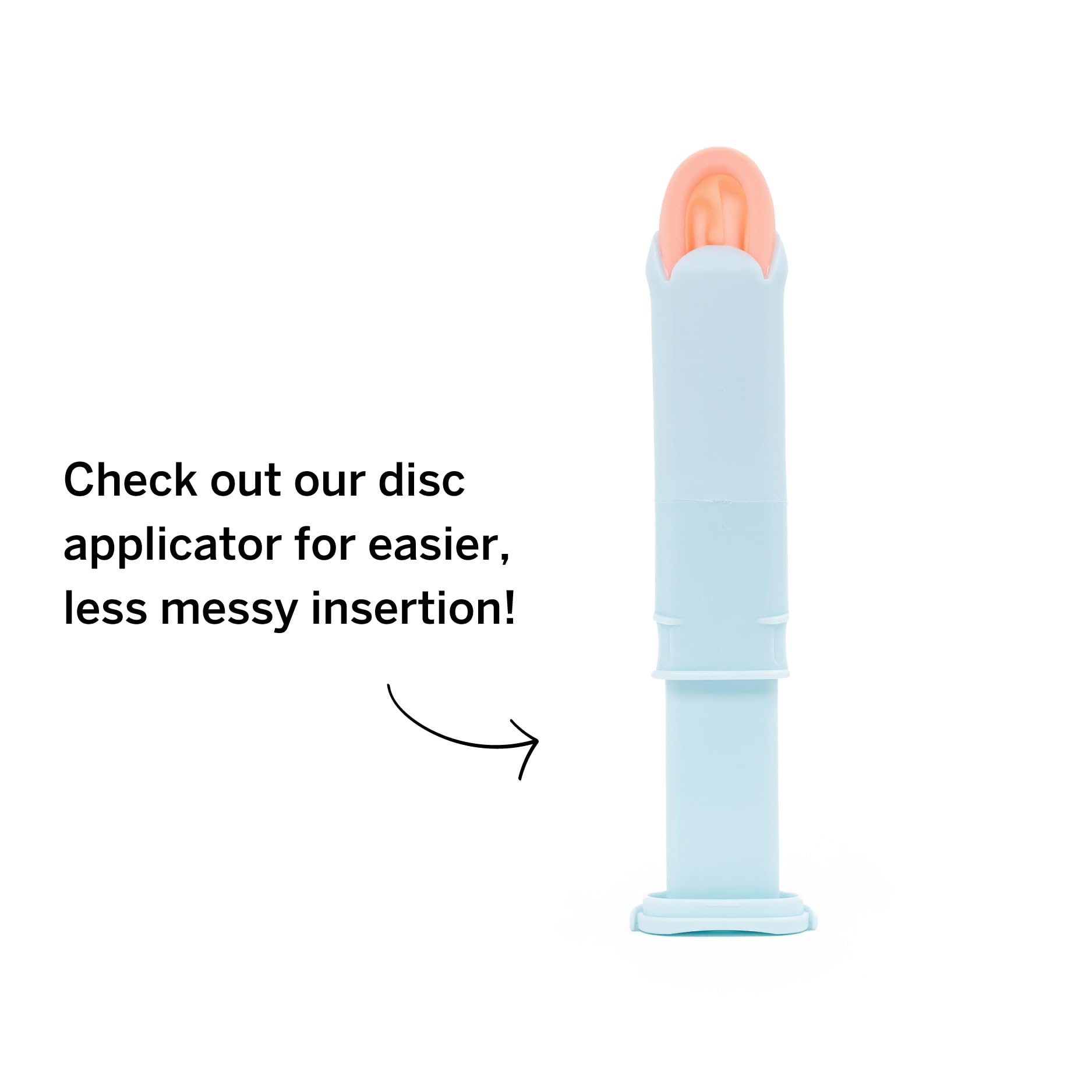 Pixie Cup Period Disc capacity equals five tampons for practical protection.