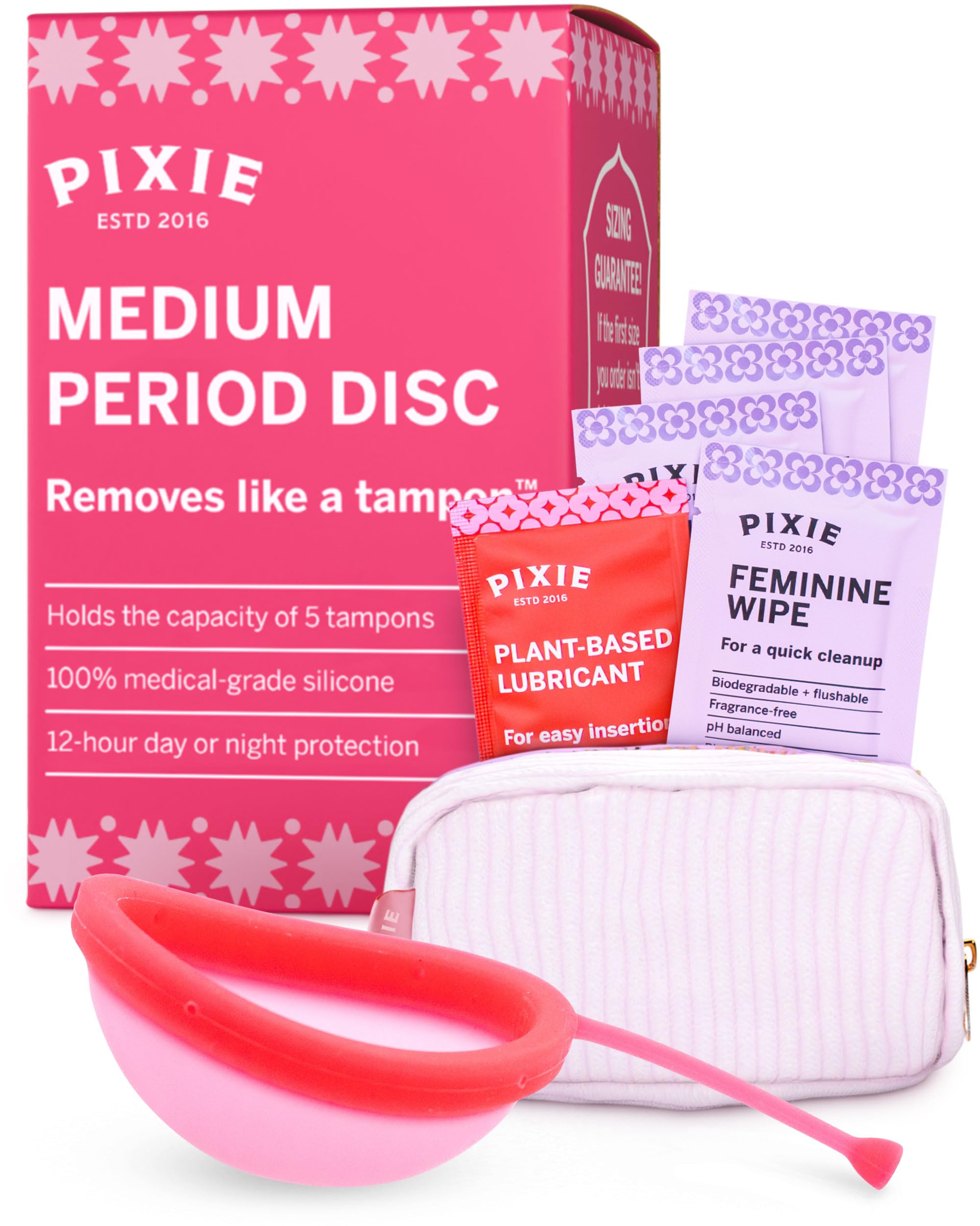 Pixie Cup insertion shows comfortable, long wear and secure placement.