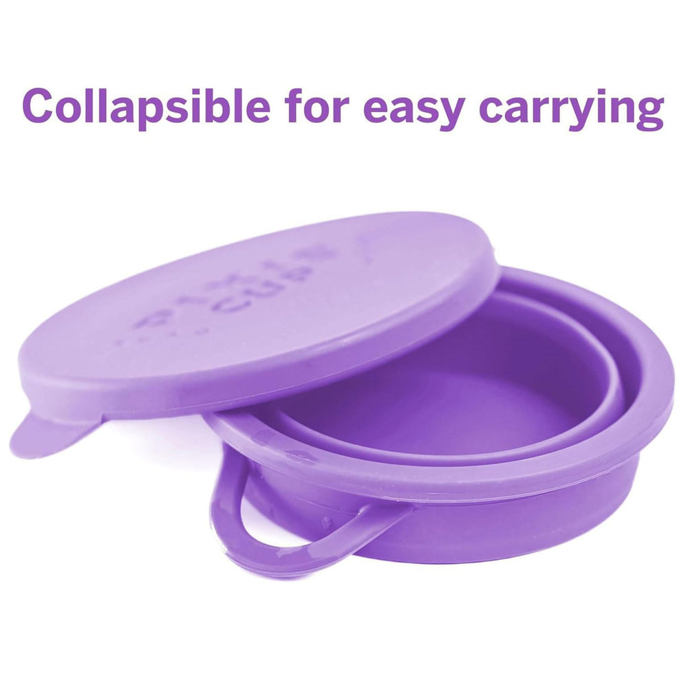 Pixie Cup container offers a quick rinse in public restrooms.