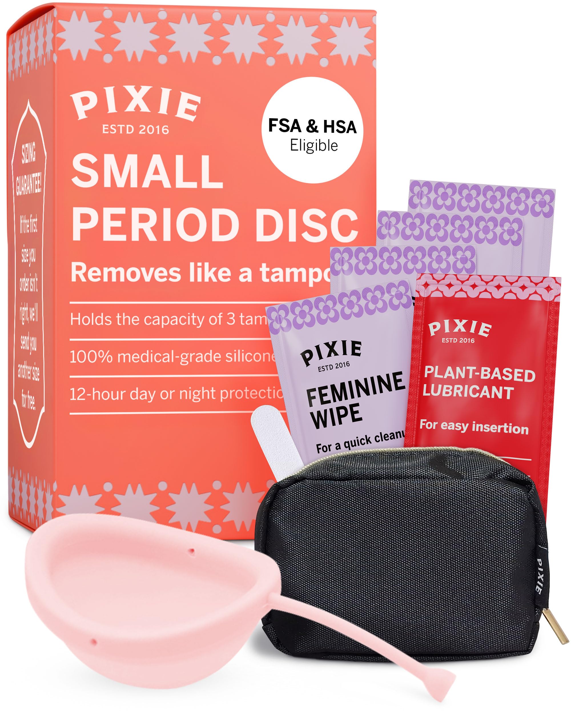 Pixie Disc insertion demonstrates easy fold-and-insert action for comfortable use