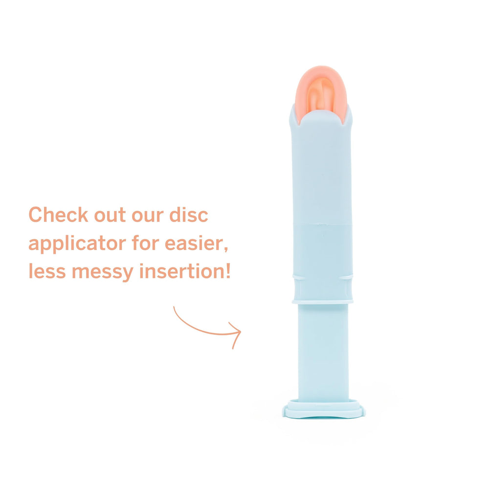 Pixie Disc size guide highlights fit options for varying cervix heights