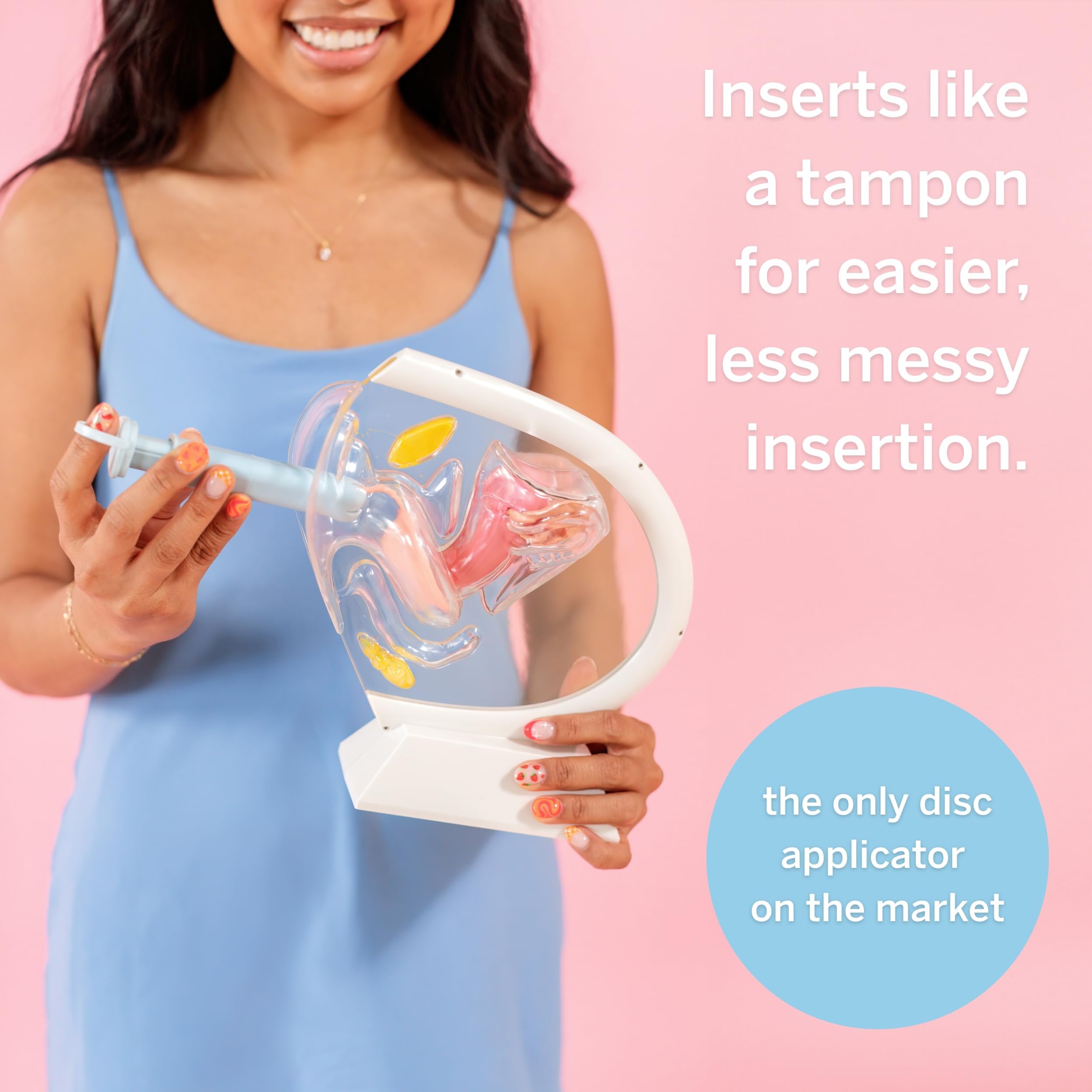 Pixie Lube for easy, comfortable disc insertion.
