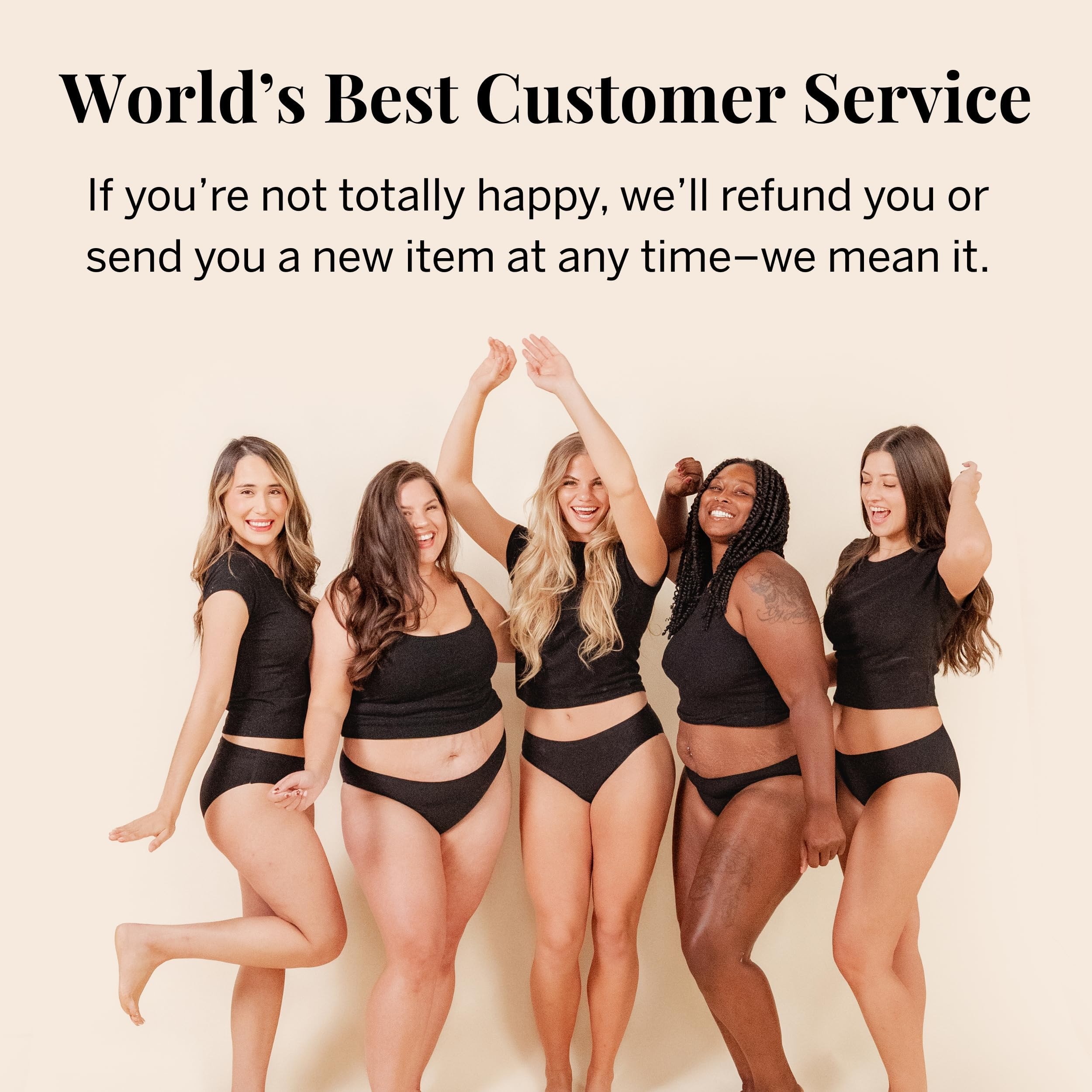 Pixie Period Underwear backed by customer support and guarantee
