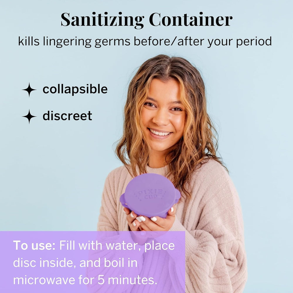 Pixie Sterilizing Carry Cup for on-the-go hygiene and storage.