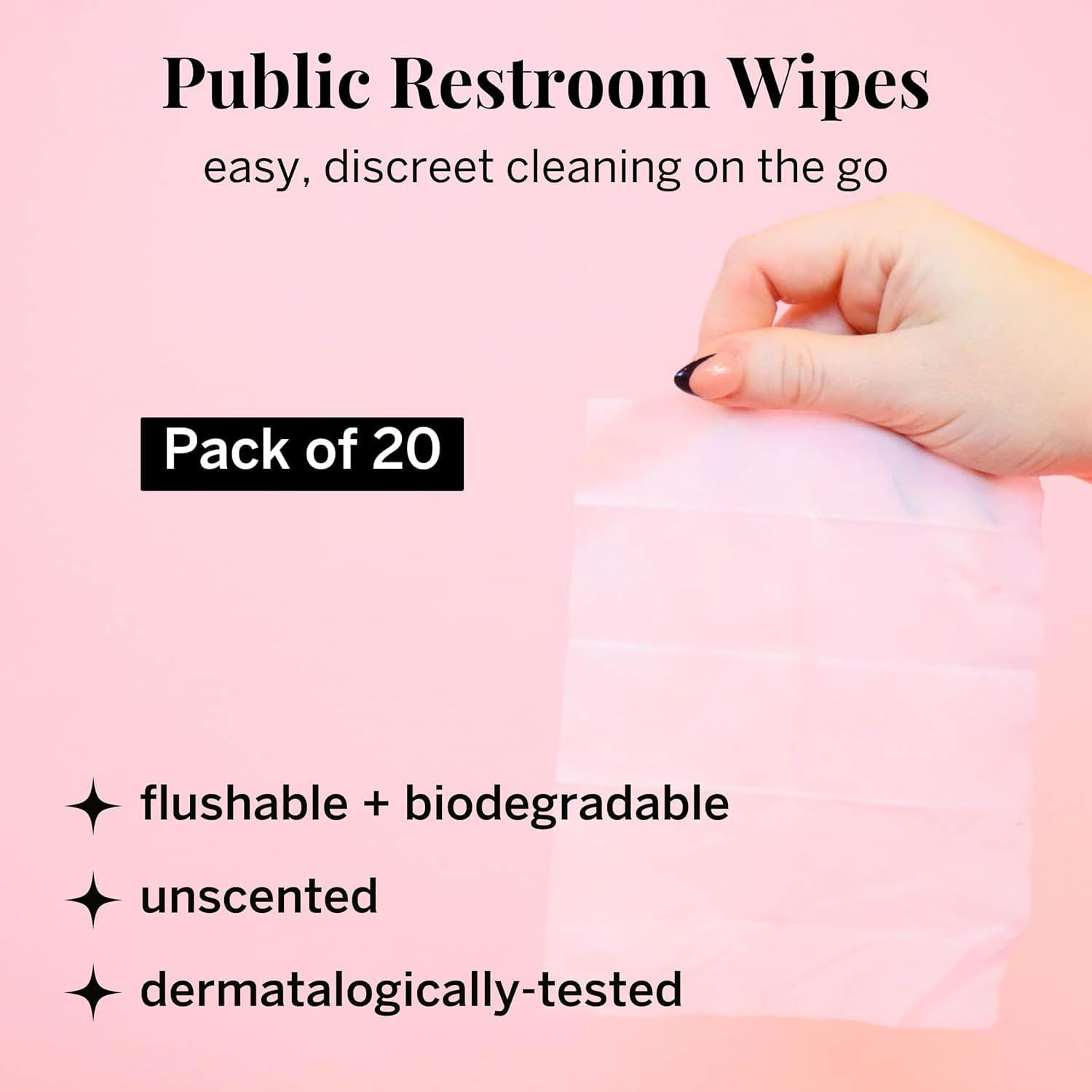 Pixie Wipe samples offer refreshing hygiene on the go.