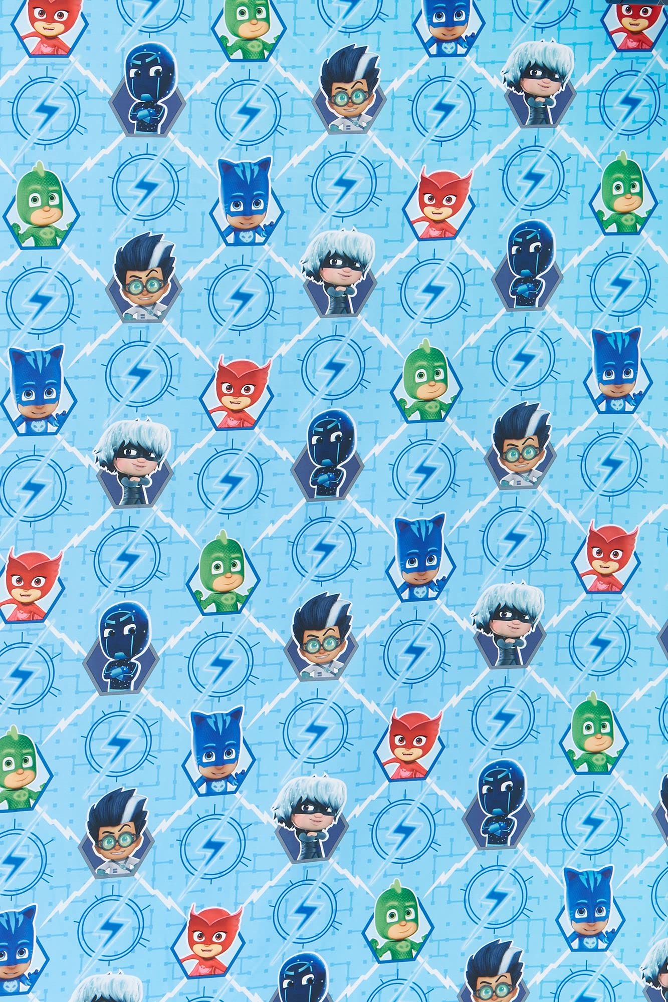 PJ Masks comforter on bed showing vibrant characters for imaginative nights