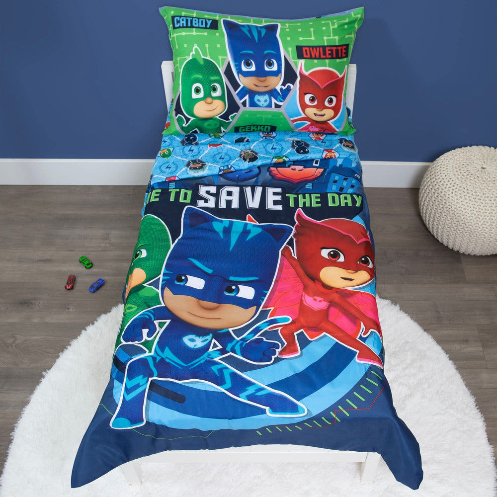 PJ Masks flat sheet print adds bright adventure to toddler bedtime