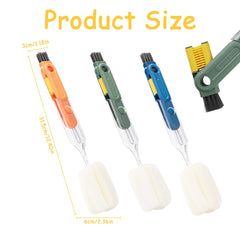 PJHAJH sponge long-handled brush reaches cup walls and bottoms