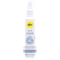 pjur med Clean Spray bottle for gentle alcohol-free intimate cleansing.