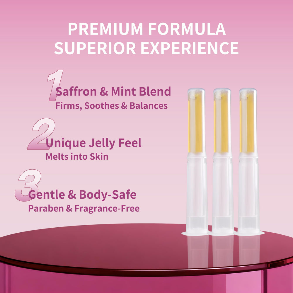 Plant-based firming gel hygienic-packaging demonstrates discreet, hygiene-focused design.