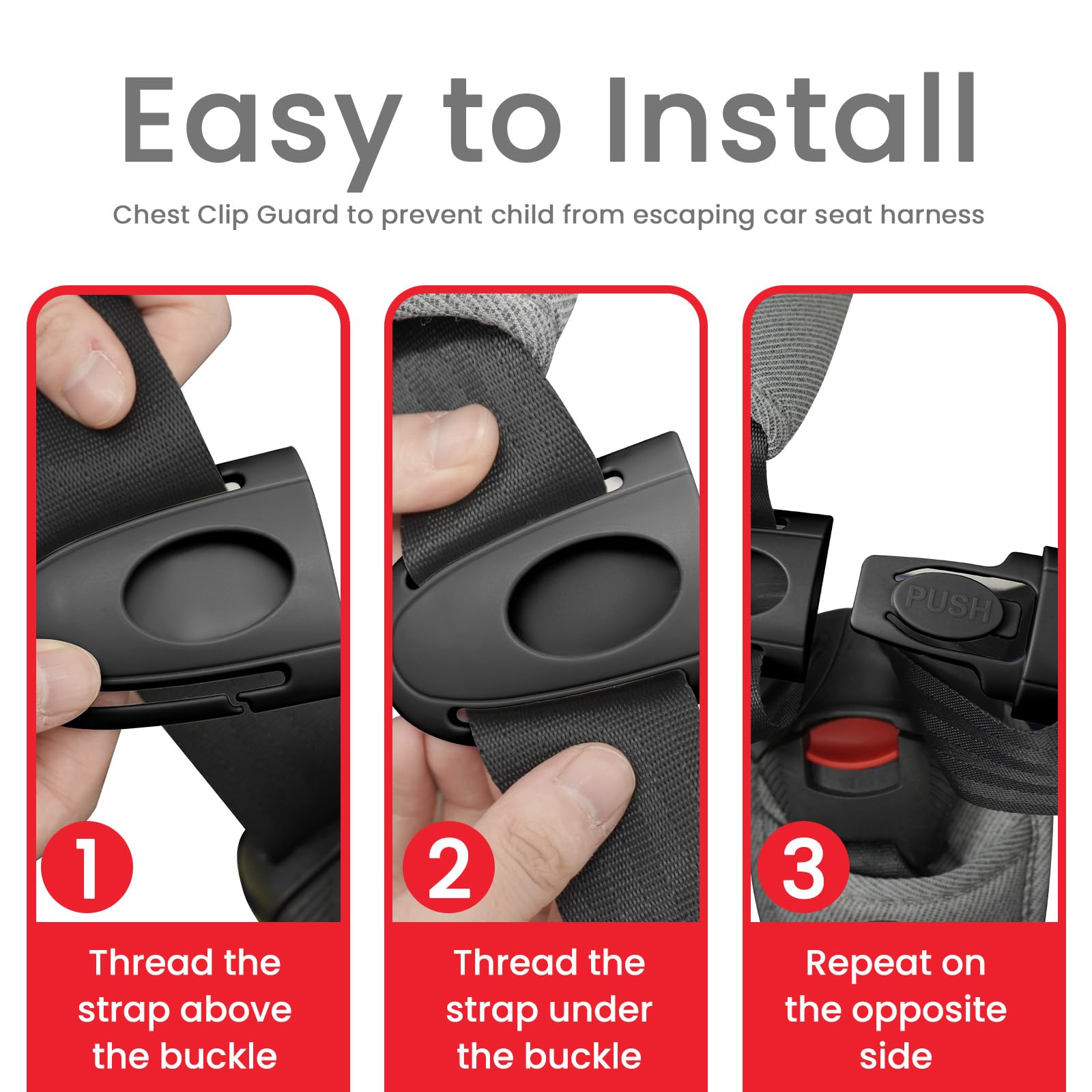 PLANTURECO adjustable soft-edge clip provides a gentle fit and strap control.