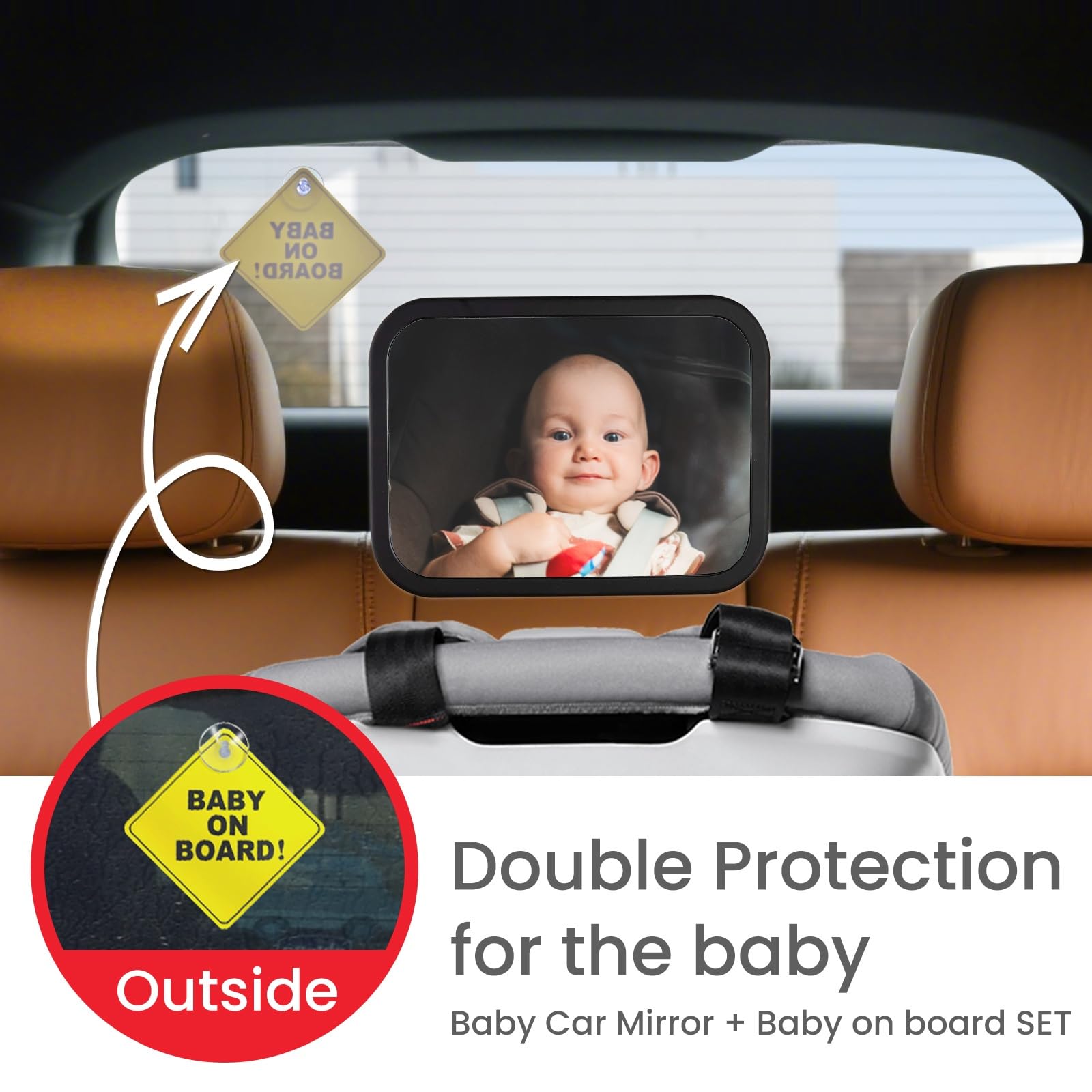 Plantureco adjustable straps fit most headrests securely.