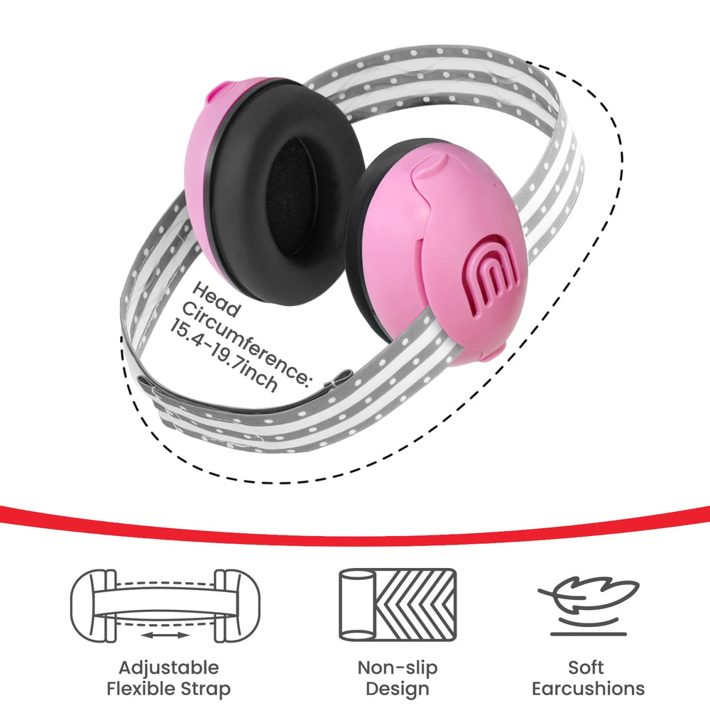 Plantureco baby ear muffs soft ear cushions offer gentle pressure relief for sensitive ears.